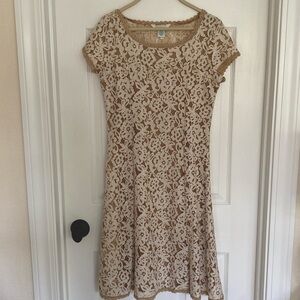 SUNDANCE Sweetheart Lace Nude Dress XS